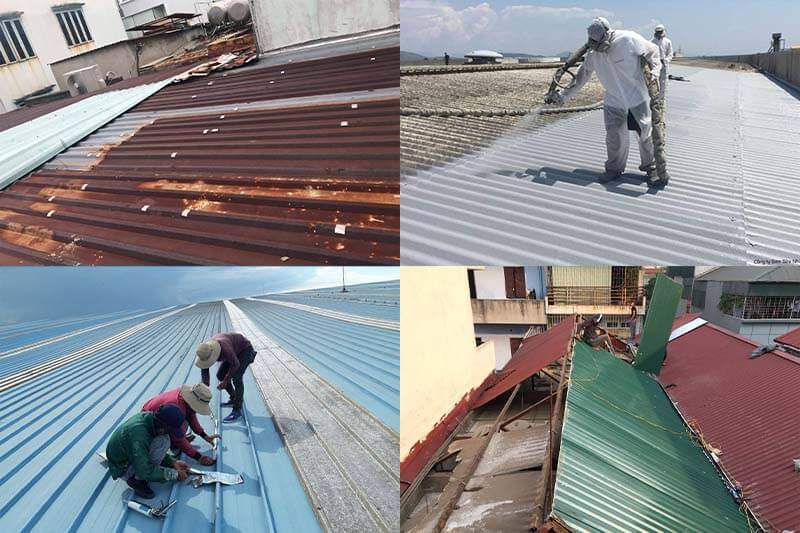 Tình trạng thấm dột mái tôn