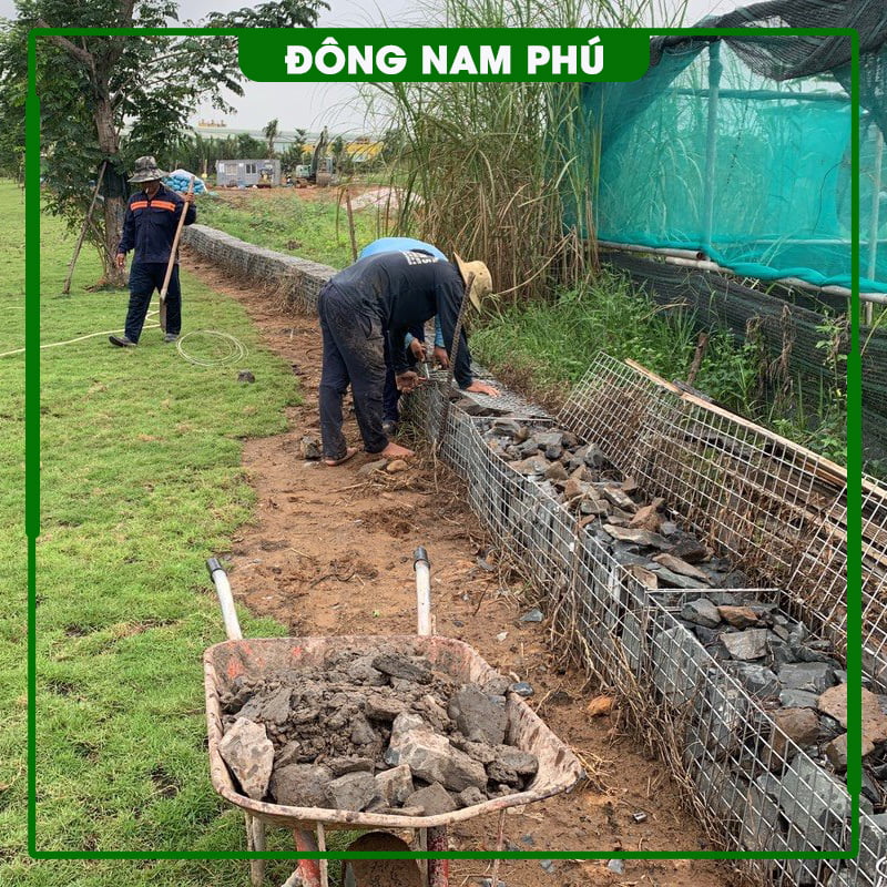 Thi công rọ đá KDC An Thạnh Long An ảnh 1