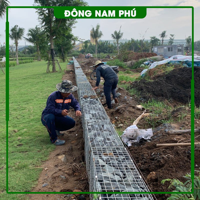 Thi công rọ đá KDC An Thạnh Long An ảnh 2
