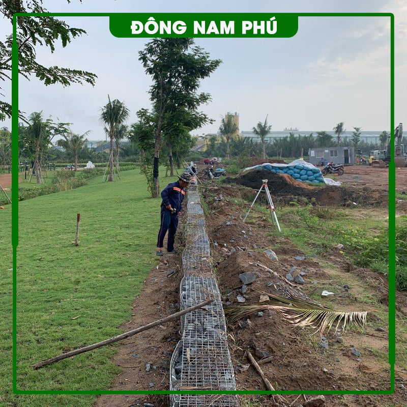 Thi công rọ đá KDC An Thạnh Long An ảnh 4