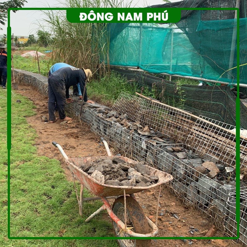 Thi công rọ đá KDC An Thạnh Long An ảnh 7