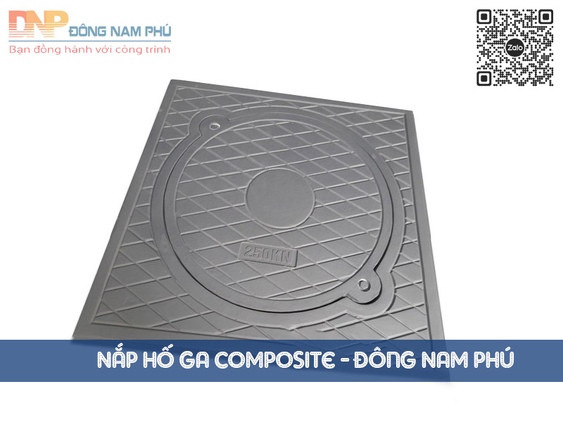 Nắp hố ga Composite 900×900 khung dương