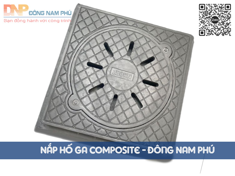 Nắp hố ga 900×900 composite thu nước