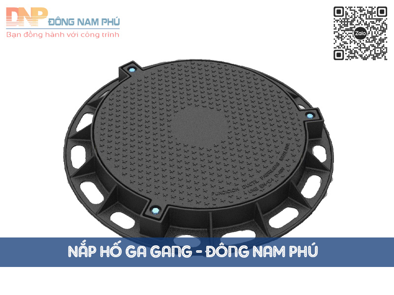 Nắp hố ga gang cầu thân tròn