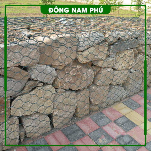 Ứng dụng của rọ đá mạ kẽm nặng bọc nhựa PVC trong thực tế