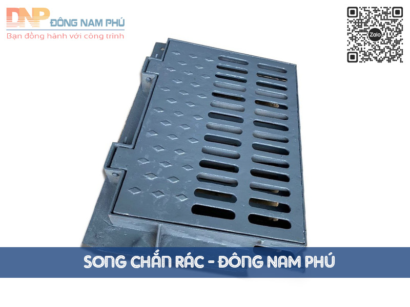 Nắp thăm thu kết hợp gang cầu