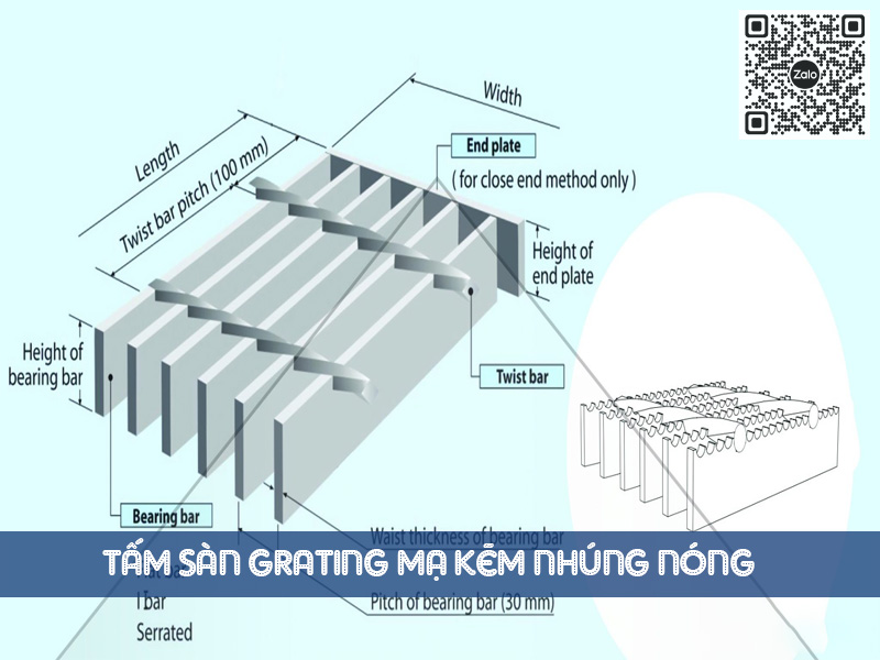 Cấu tạo tấm sàn Grating
