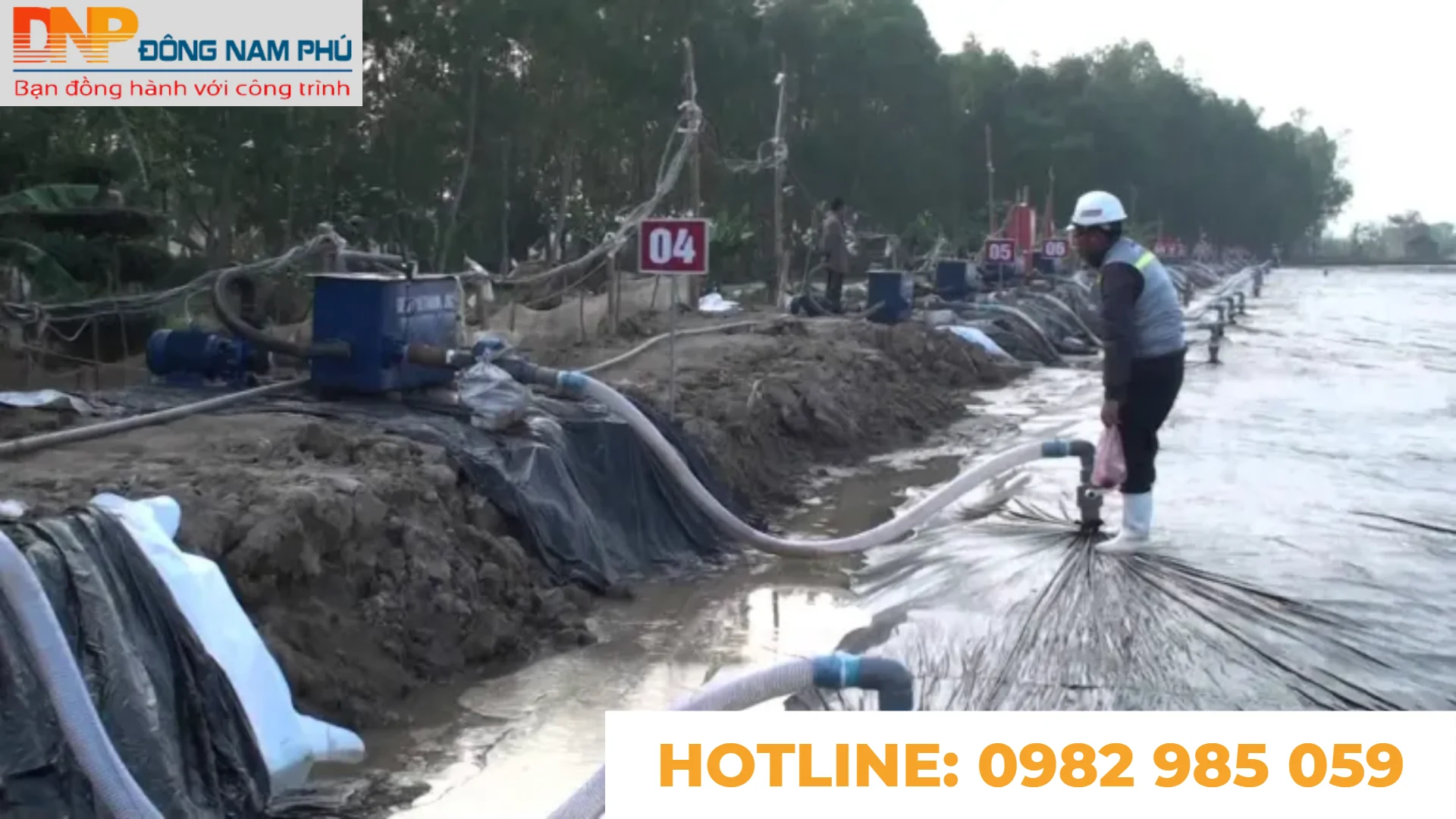 Sử dụng bấc thấm để xử lý đất ô nhiễm