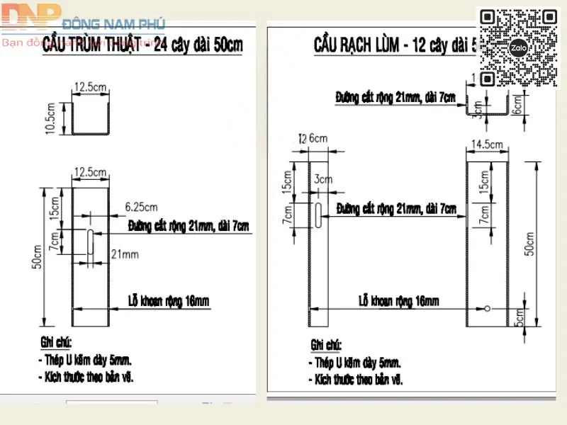 Dự án nâng cao hộ lan đường tại Cầu Trùm Thuật và Rạch Lùm