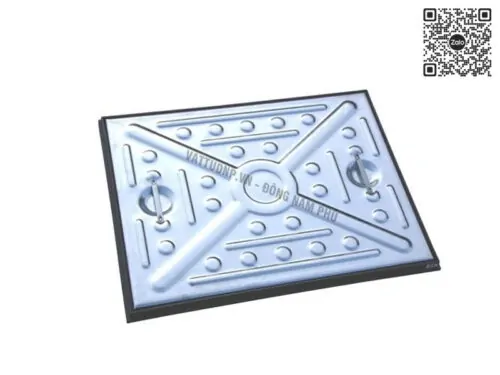Nắp cống và khung cho người đi bộ 2,5 tấn - 600mm x 450mm